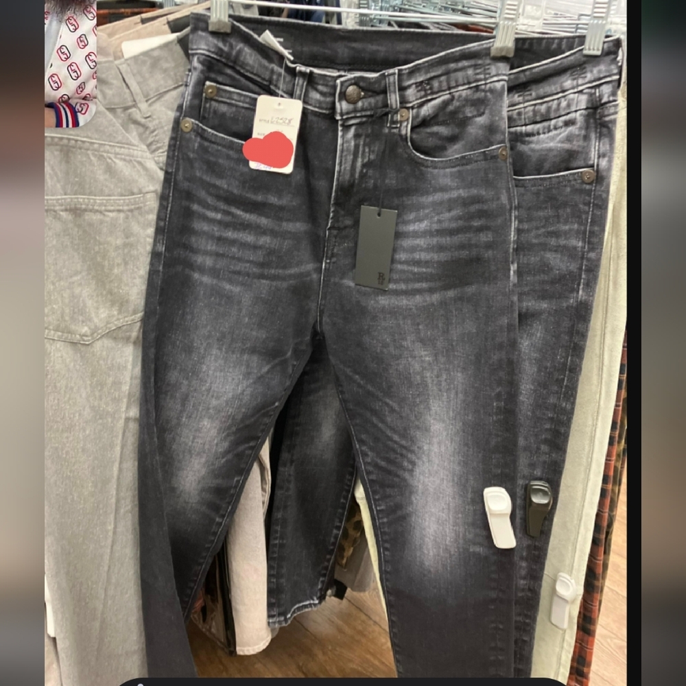 R13 Dark Gray Skinny Jeans